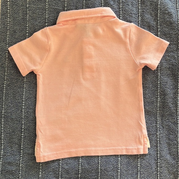 Janie and Jack 6-12 month pink polo, navy blue pants/chinos - Picture 4 of 7